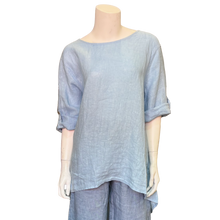 Load image into Gallery viewer, Luna Hi Low Tunic, Baby Blue