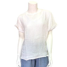 Load image into Gallery viewer, Ellie V-Neck Tee, White