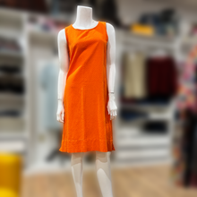 Load image into Gallery viewer, Amanda Pinhole Shift with pockets Tangerine