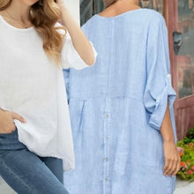 Load image into Gallery viewer, Luna Hi Low Tunic, Baby Blue