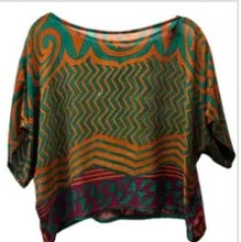 Load image into Gallery viewer, Upcycled Silk: Eileen Boxy Top