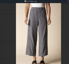 Load image into Gallery viewer, Tillie Seamed Linen Pant, Washed Out Black