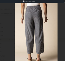 Load image into Gallery viewer, Tillie Seamed Linen Pant, Washed Out Black