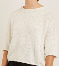 Load image into Gallery viewer, Skipper Cotton Sweater, White