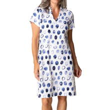Load image into Gallery viewer, Trixie Linen Dress White/Blue