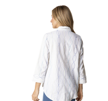 Load image into Gallery viewer, Tara Chain Stitch Embroidered Shirt