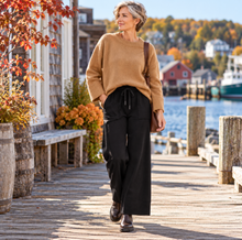 Load image into Gallery viewer, Orla Knit Comfort Pants: Black