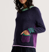 Load image into Gallery viewer, Vanessa LS Sweater: Navy