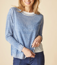Load image into Gallery viewer, Layered Tee Shirt, Blue