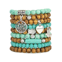 Load image into Gallery viewer, BB-Serenity Handmade Set of  Beaded Stretch Stacking Bracelets