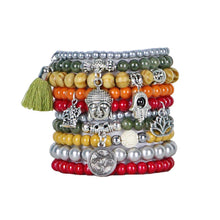 Load image into Gallery viewer, BB-Catalina Handmade Set of Beaded Stretch Stacking Bracelets