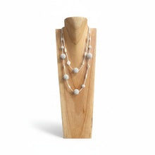 Load image into Gallery viewer, Large Beaded Ball Necklace: Turquoise
