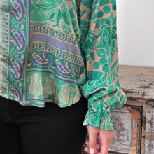 Load image into Gallery viewer, Raina Ruffle Front Top :Recycled