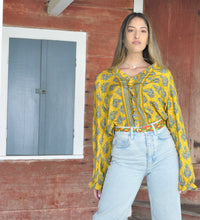 Load image into Gallery viewer, Raina Ruffle Front Top :Recycled