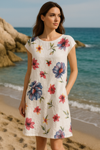 Load image into Gallery viewer, Lolita Linen Dress, White