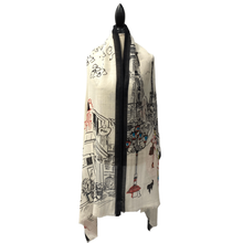 Load image into Gallery viewer, Elegant Paris Wool and Silk Scarf