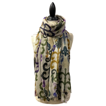 Load image into Gallery viewer, Elegant Wool-Silk Patterned Scarf