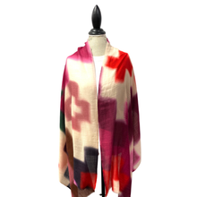 Load image into Gallery viewer, Rangoli Pink Wool Silk Blend Scarf