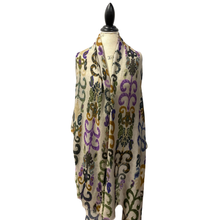 Load image into Gallery viewer, Elegant Wool-Silk Patterned Scarf
