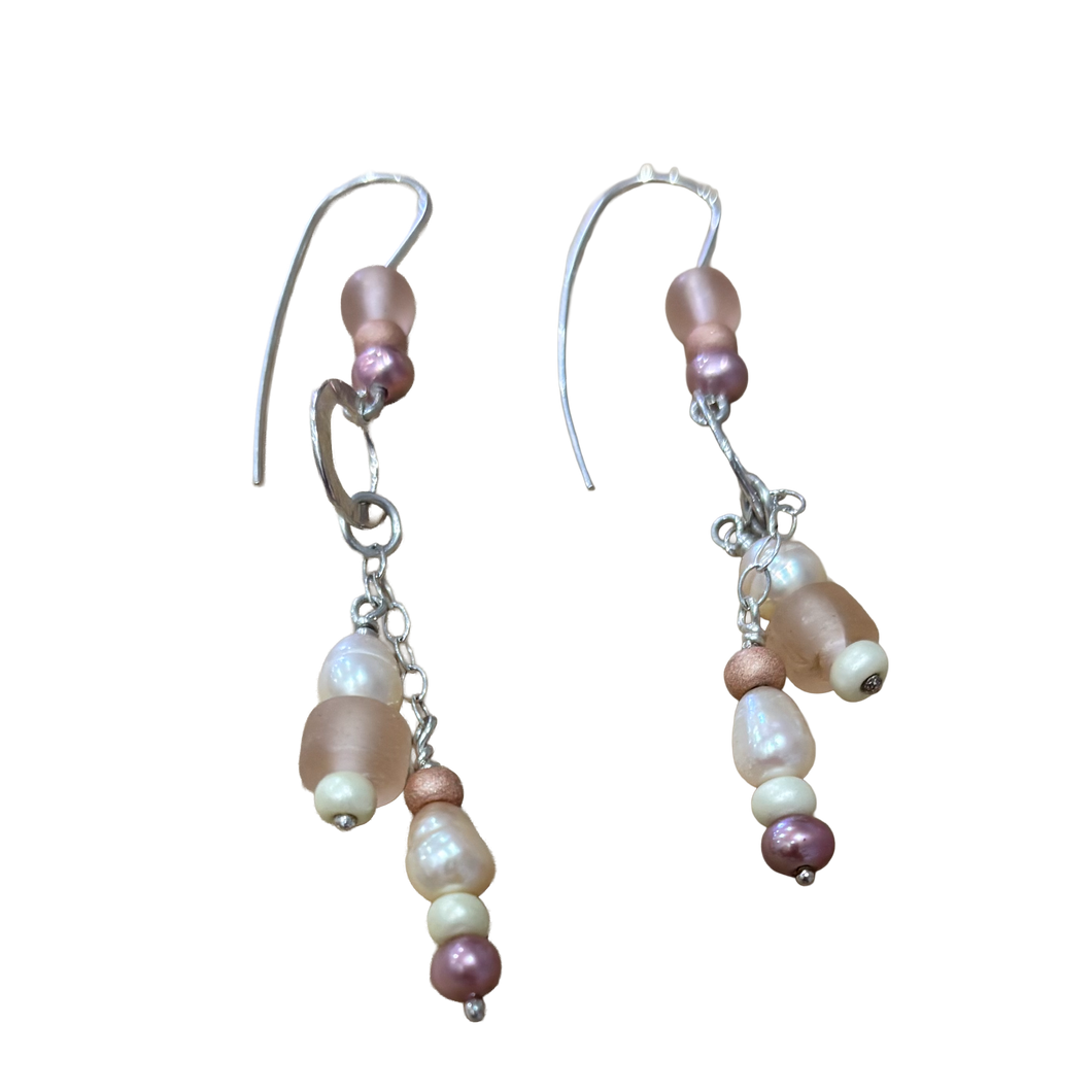 Catch of the Day Earring, Soft Pink