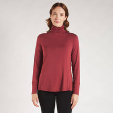 Load image into Gallery viewer, Brandi Funnel-Neck Bamboo, Rosewood