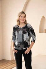 Load image into Gallery viewer, Comfort Round Neck Top: Grey