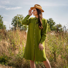 Load image into Gallery viewer, Margo Organic  Linen  Collared Dress