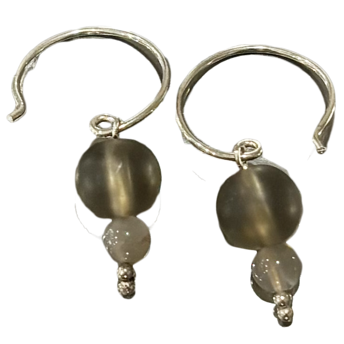 KG Sterling Earring/Grey