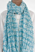 Load image into Gallery viewer, Cotton Scarf : Story Aqua