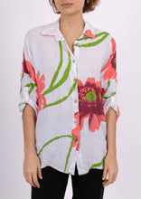 Load image into Gallery viewer, One Size Carol Linen Shirt, White