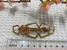 Load image into Gallery viewer, Geometric Gold Barrette