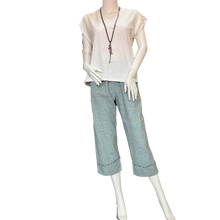 Load image into Gallery viewer, Alfie Frayed Cuff Pant: Blue
