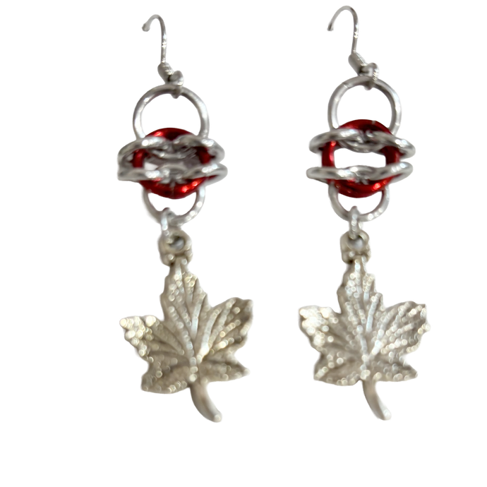 Maple Leaf Earring Silver