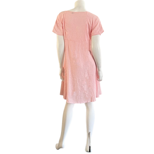 Elsa Pink Gingham Swing Dress