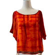 Load image into Gallery viewer, Quinn Recycled Sari Silk Boxy Top