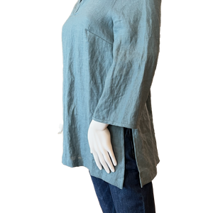 Sally French Blue Linen Tunic