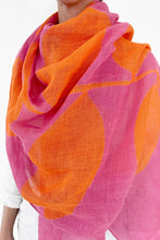 Load image into Gallery viewer, Linen Scarf: Plant Pink/Orange