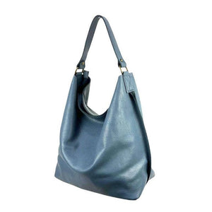 Boho Handbag; Slate Blue