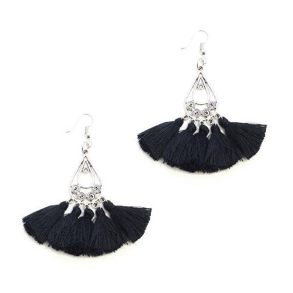 SB Tear Drop Tassel Earrings