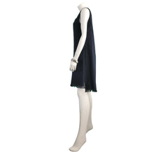 Load image into Gallery viewer, Willow island Dress with Raw Edge Hem &amp; Pockets :Navy
