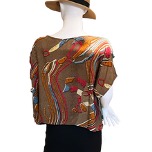 Load image into Gallery viewer, LUCIE Recycled Sari Boxy Top - 100% Silk