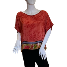 Load image into Gallery viewer, JANA Recycled Sari Boxy Top - 100% Silk