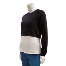 Load image into Gallery viewer, LUCY: Cashmere Cropped, Crew Neck in Black