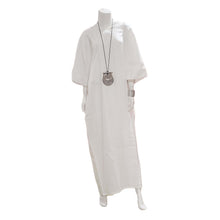 Load image into Gallery viewer, White Linen Kaftan