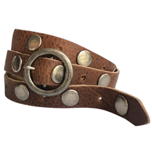Load image into Gallery viewer, Studded Skinny Belt