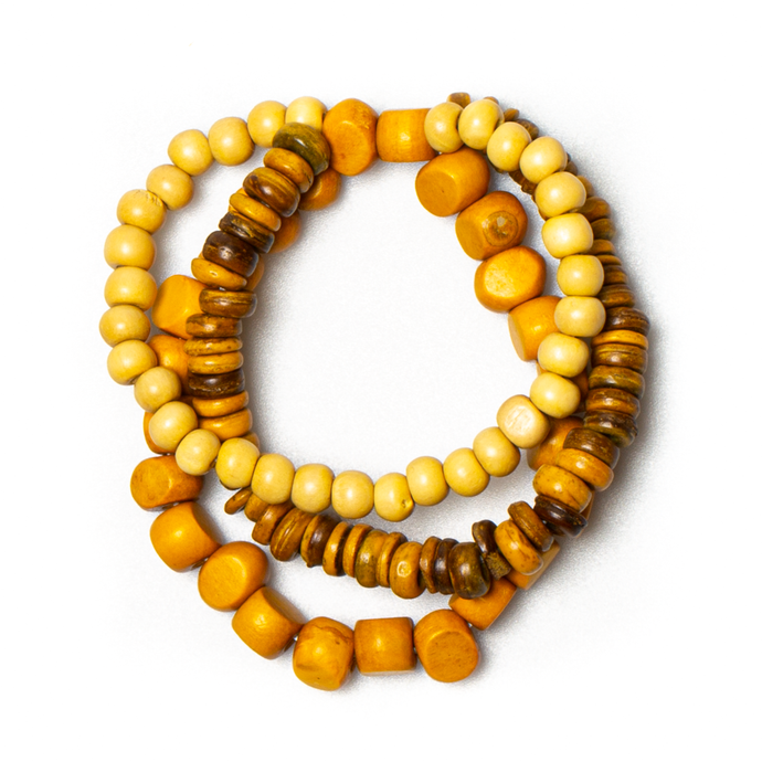 SB Triple Strand Mix Wood Bracelet - BB6211