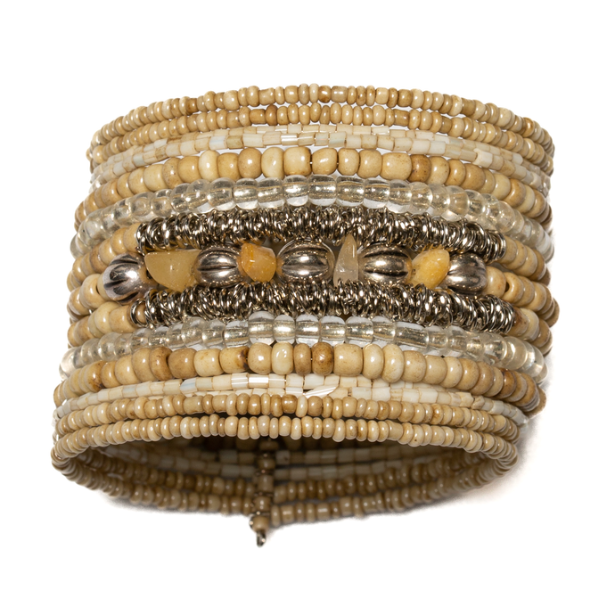 SB Bead & Stone Cuff