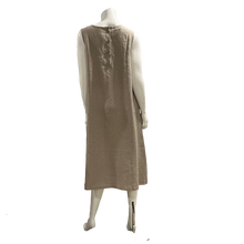Load image into Gallery viewer, Julianne Linen Midi Dress with pockets:Natural Linen