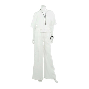 Wide Leg Montreal City Pant in White
