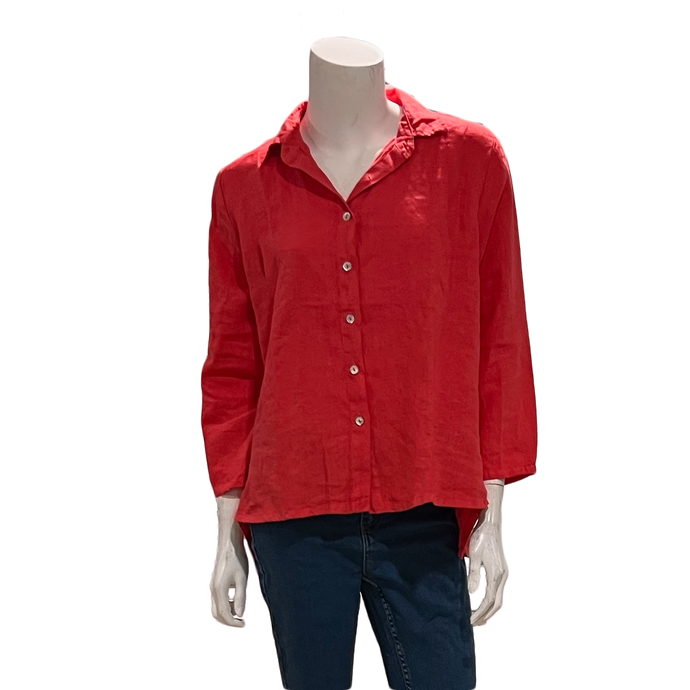 Ruby Hi Low Linen Shirt